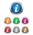 Information buttons vector image