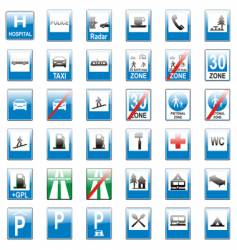 Road signs vector image