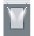 Gallery Interior with niche inside the panel vector image