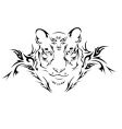 Tattoo tiger vector image