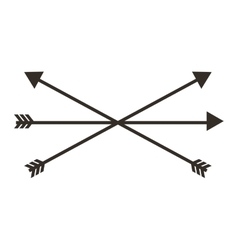 Arrows drawing isolated icon vector image