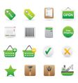 Shopping icons vector image
