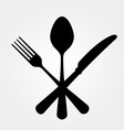 Black Cutlery vector image