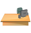 Office desk vector image