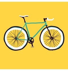 Hand drawn bicycle vector image