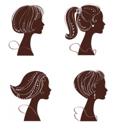 Beautiful women vector image