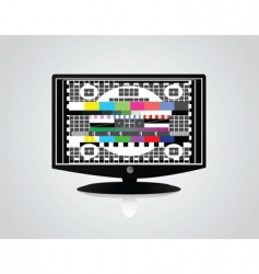 Television test pattern Royalty Free Vector Image