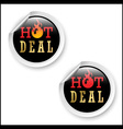 Hot deal stickers vector image