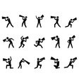 Collection of people with megaphone Collection of people with megaphone vector image