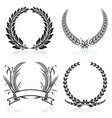Laurel wreaths vector image