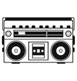 Retro ghetto blaster vector image