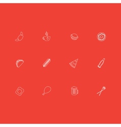 Food icons set Food icons set vector image
