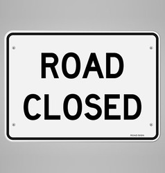 Road Closed Sign vector image