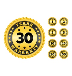 Warranty Labels vector image