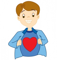 Super love vector image
