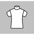 Short sleeve turtleneck icon vector image