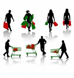 Shopping vector image