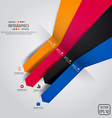 Line infographics 3 vector image