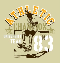 Skating vector image