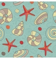 Shells and starfish vector image