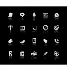 Social media icons vector image