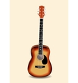 Acoustic guitar vector image