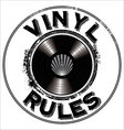 Vinyl rules background vector image