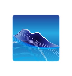 Blue Mountains logo design vector image