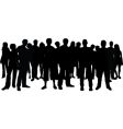 Crowd of people vector image