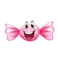 A candy with a face vector image