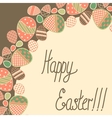 Vintage Easter card vector image