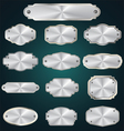 Metal plates set vector image