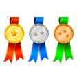Medals set vector image