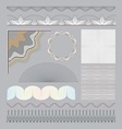 Set of guilloche elements vector image