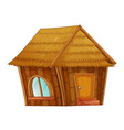 Cartoon hut vector image
