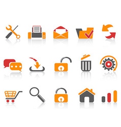 Web and internet icons set Web and internet icons set vector image