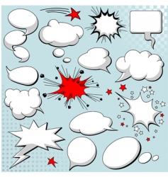 Comics style speech bubbles vector image