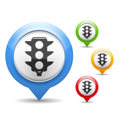 Traffic Lights Icon vector image