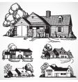 Retro real estate vector image
