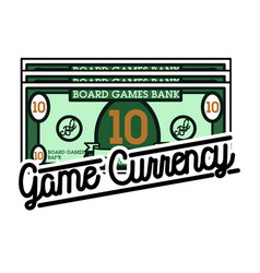 Color vintage board games emblem Color vintage board games emblem vector image