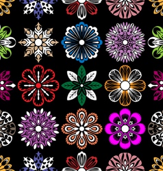 Flowers pattern vector image
