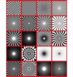 Ray lights pack vector image
