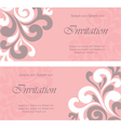 Invitation floral card vector image