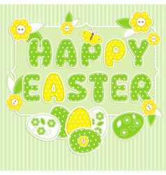 Greeting card for easter vector image