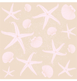 Seashells Pattern Background vector image