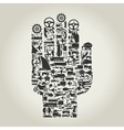 Hand transport vector image