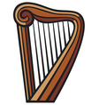 Harp vector image