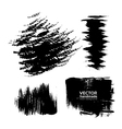 Handdrawing texture brush strokes of ink vector image