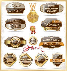 Premium quality labels vector image