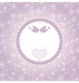 Lovebirds greeting card vector image